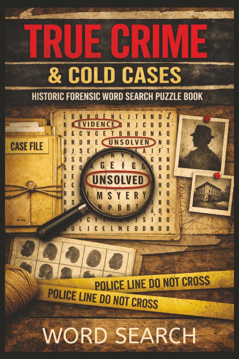 True Crime Historic & Forensic Word Search: A journey through forensic clues, unsolved mysteries, and historic crime investigations across 70 themed puzzles