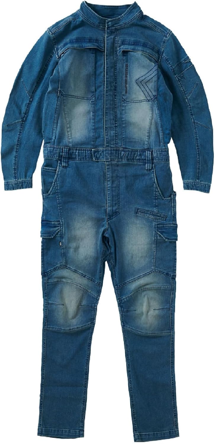 寅壱] 寅一 デニムツナギ mg8890-501 4.コン 作業着 作業服 寅一 鳶