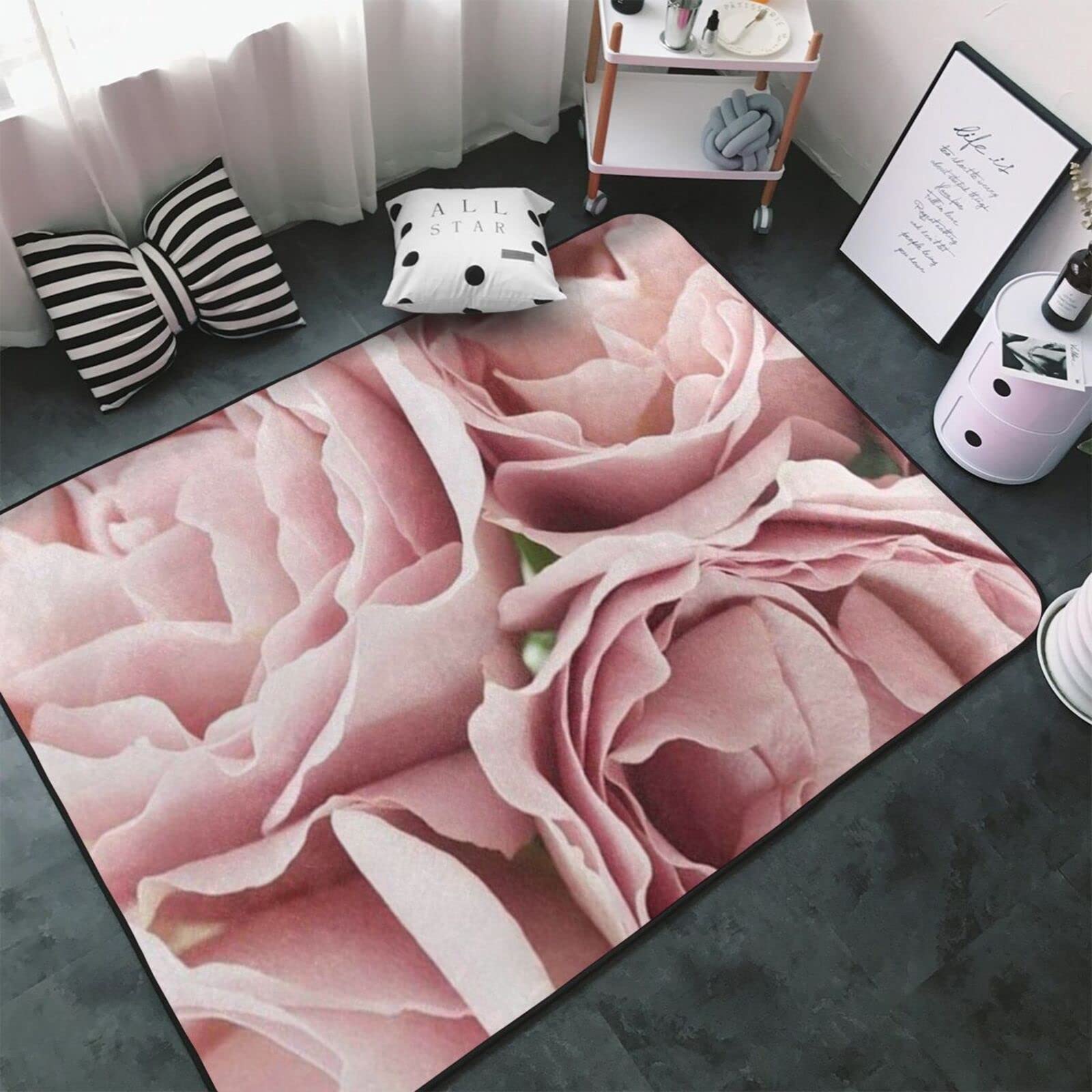 YTUOPWE Flanellstoff Teppich Mit Schwalben Motiv 152x99cm - Weiche Bodenmatte Für Wohnzimmer