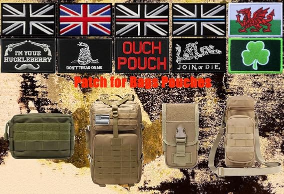 2 Pieces Tactical Logo Patch for SCP Foundation Funny SCP Super Natural Hook and Loop Embroidery Morale Military Emblem Patch for Jacket Backpacks Clothes Vest Uniforms Clothes
