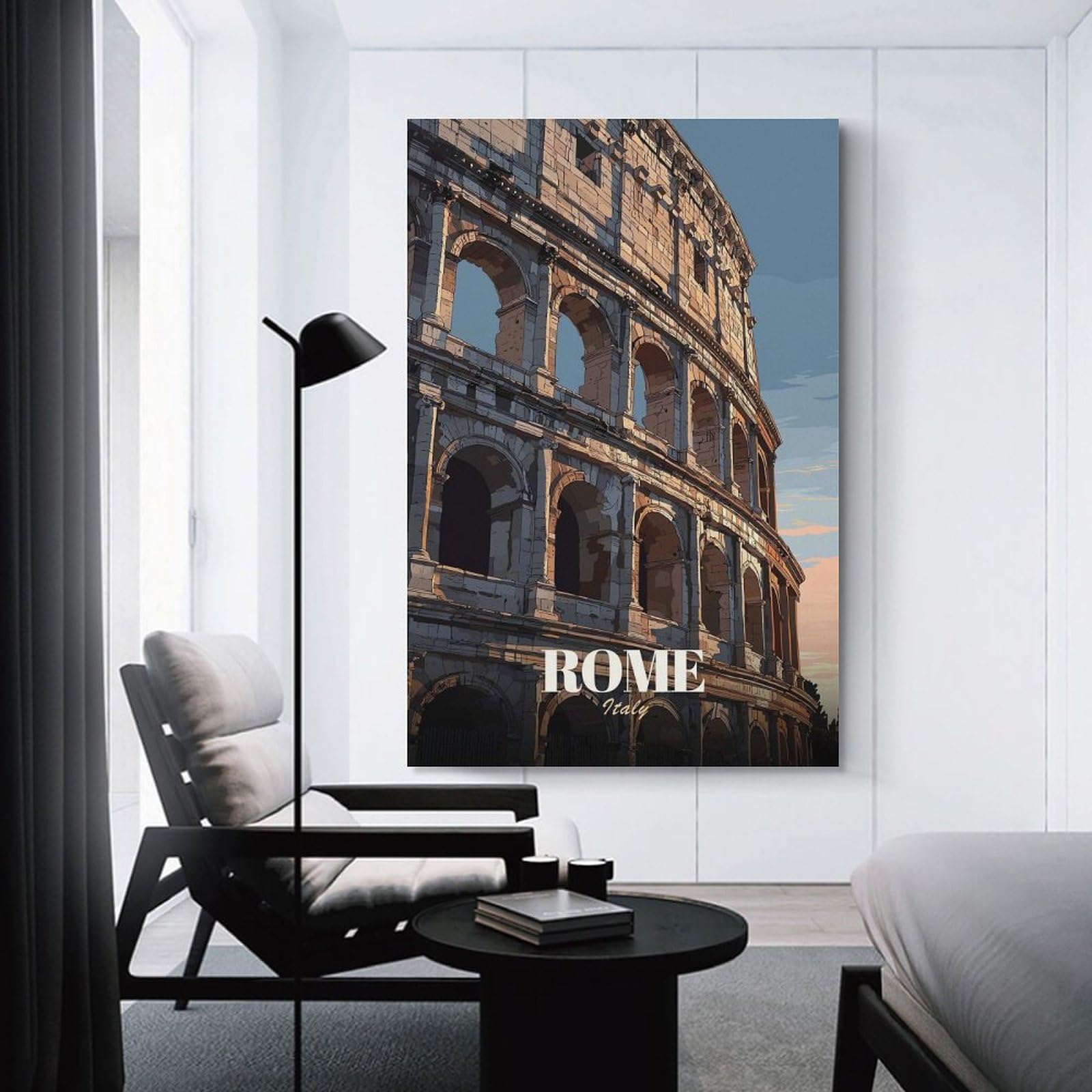 Junmoney Colosseum in Rome Hanging Wall Art 20x30inch(50x75cm), for Bedroom Walls, Guest Spaces Or Lounges, Home Artwork with A Soft Interior Feel