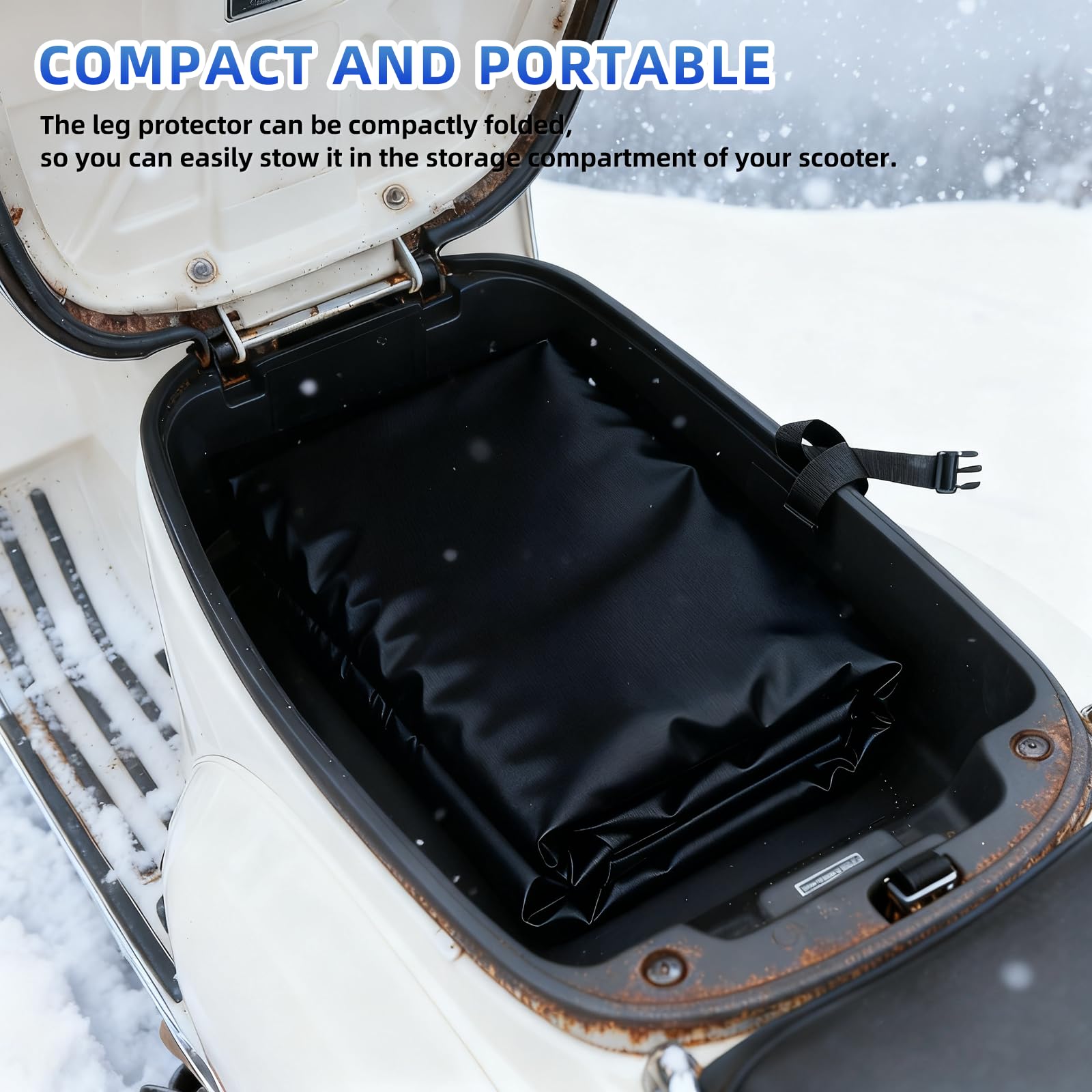 LPZMPZ Protection des jambes pour scooter et moto - Protection contre la pluie - Couverture pour scooter - Protection contre l'humidité - Jambières de moto