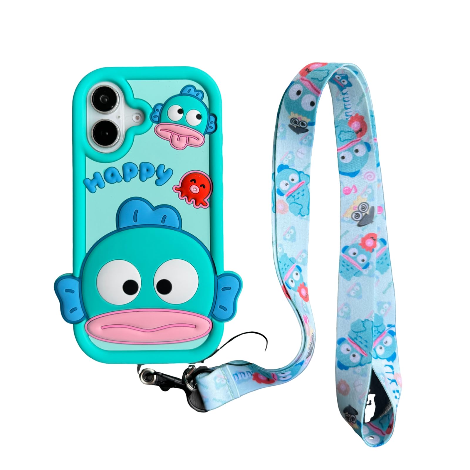 Amazon.co.jp: RUIKER iphone 17 用 ケース 可愛い ハンギョドン 3D