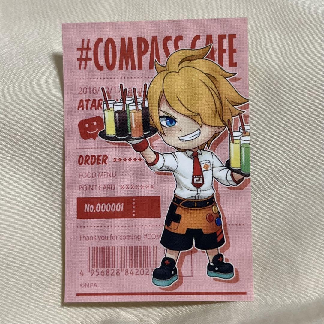 新オリジナルグッズ コンパス カフェ コースター ステッカー バッジ