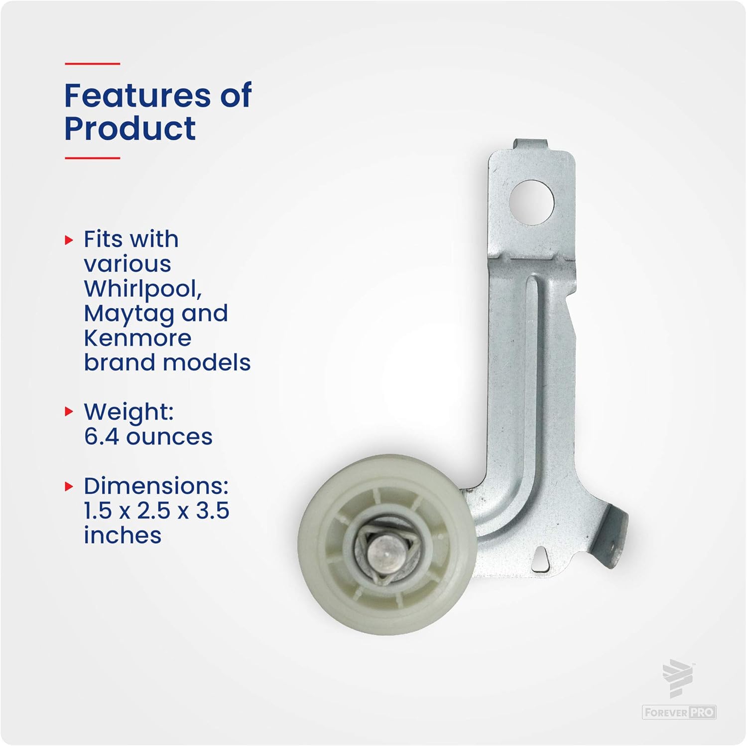 ForeverPRO W10547292 Pulley Idr for Whirlpool Dryer 8547160