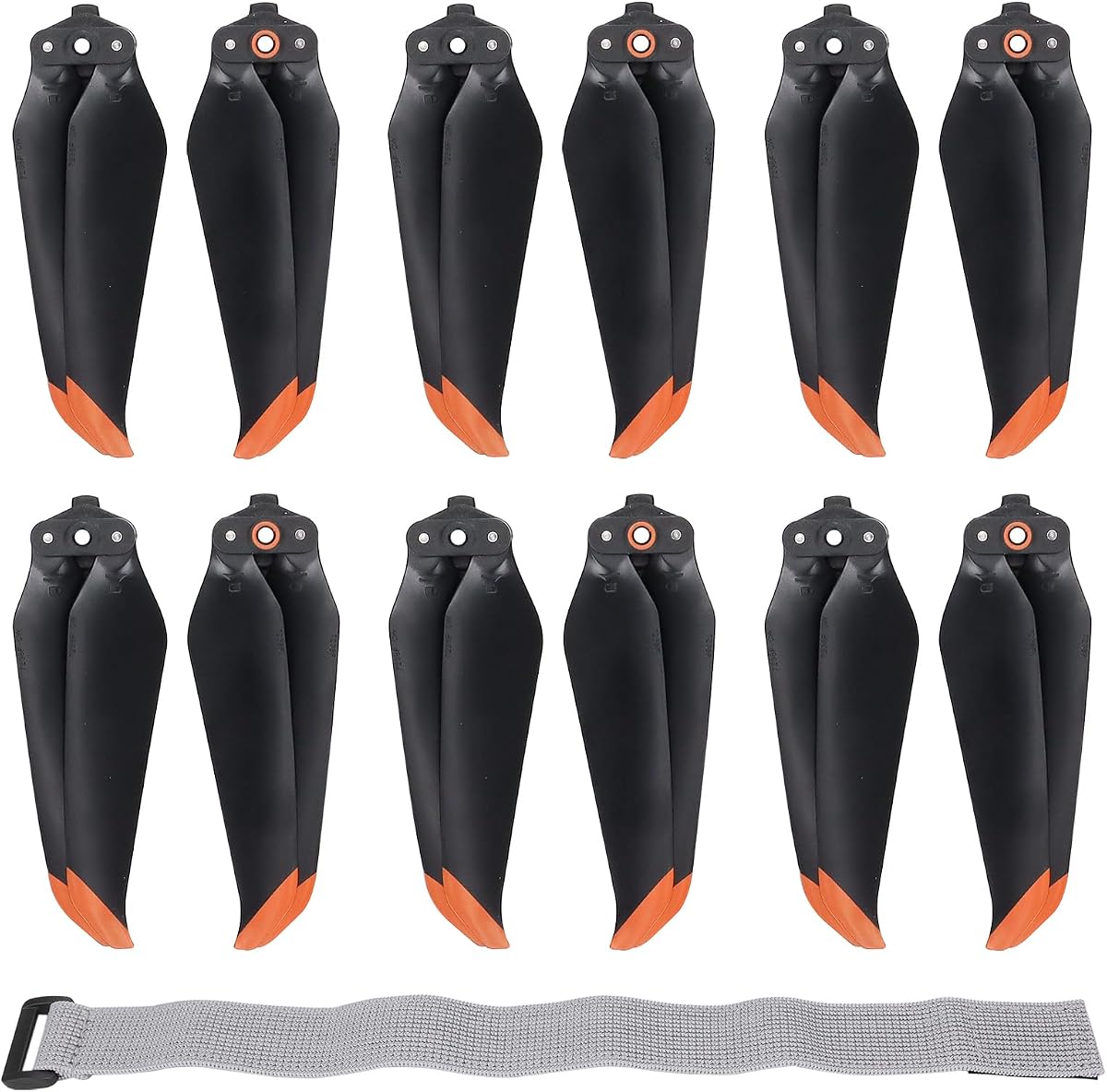 CQT (12Pcs) Air 2 S 2s Propellers Blades + Propeller Holder Strap Compatible with DJI Air 2s / Mavic Air 2 Props Propeller Wings Replacement Accessories Low-Noise and Quick-Release Props