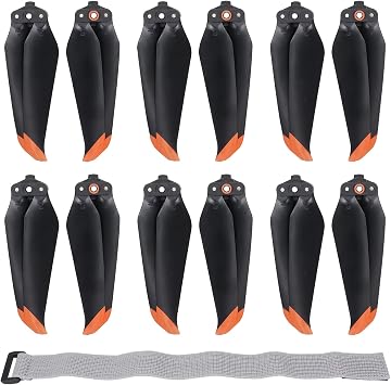 CQT 12Pcs Air 2 S 2s Propellers Blades + Propeller Holder Strap Compatible with DJI Air 2s / Mavic Air 2 Props Propeller Wings Replacement Accessories Low-Noise and Quick-Release Props