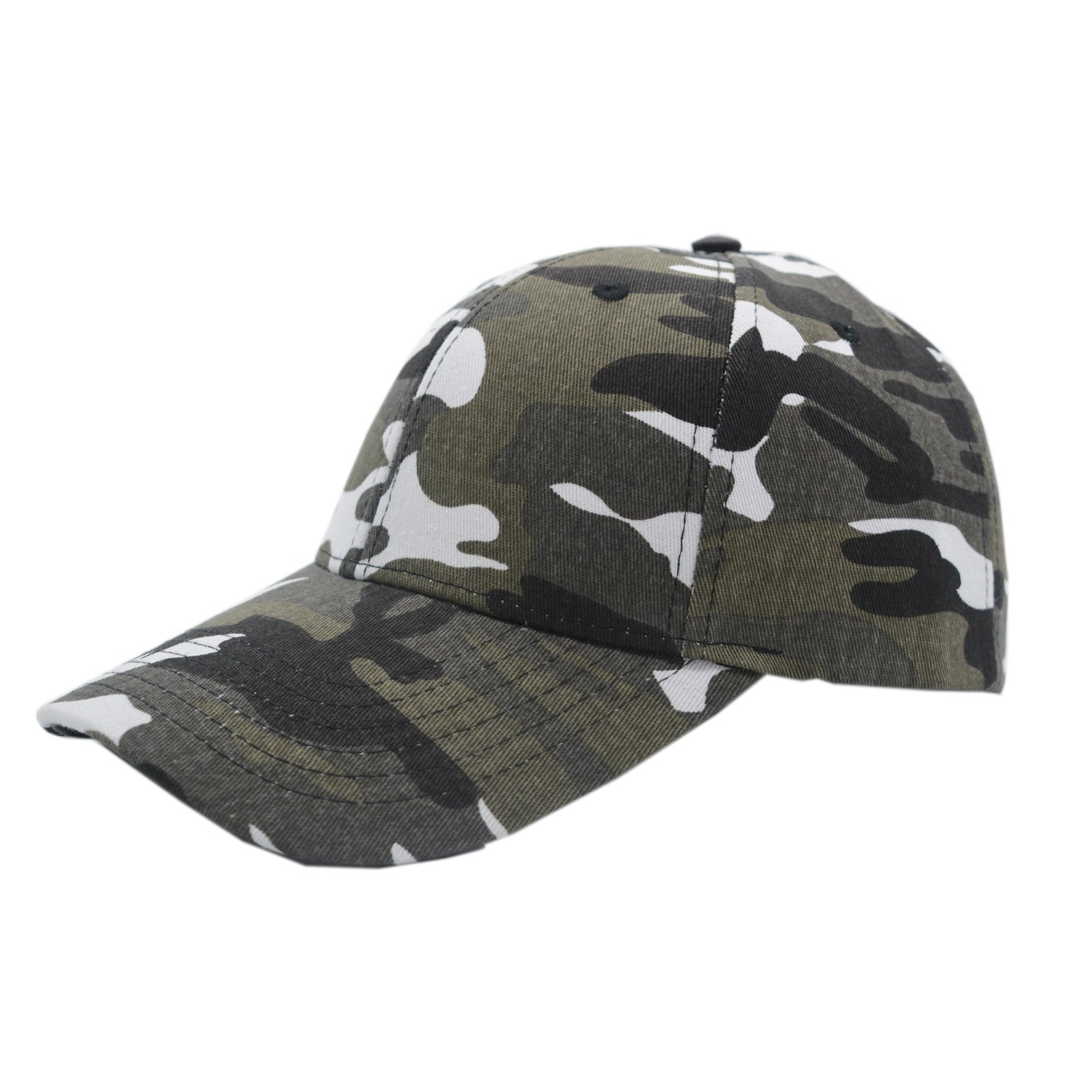 JEDAGX Sports Hat Breathable Outdoor Run Cap Camo Baseball caps 6 Panel Baseball Cap