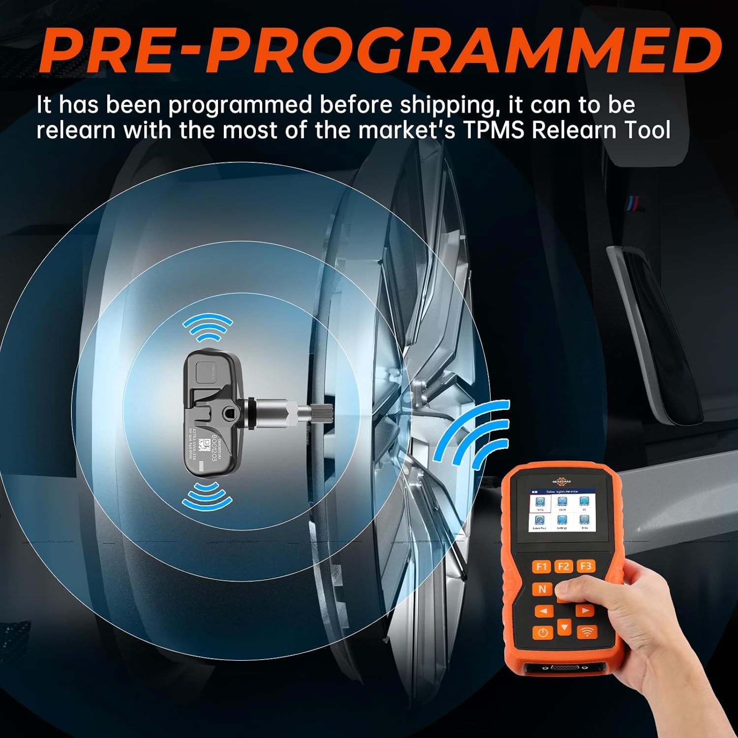 TPMS Tire Pressure Sensor Fit for Honda Accord CR-V FIT, 315MHz Pre-Programmed Tire Pressure Monitoring System Sensors Replacement 42753SWA316 42753S2A325 42753SWA315 42753SWAA53-4PCS