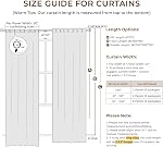INOVADAY 90 Inch Curtains Blackout, Linen Black Out Curtains Thermal Insulated for Bedroom, Nursery, Living Room + 20 Curtain Ring Clips - Beige W50”xL90”