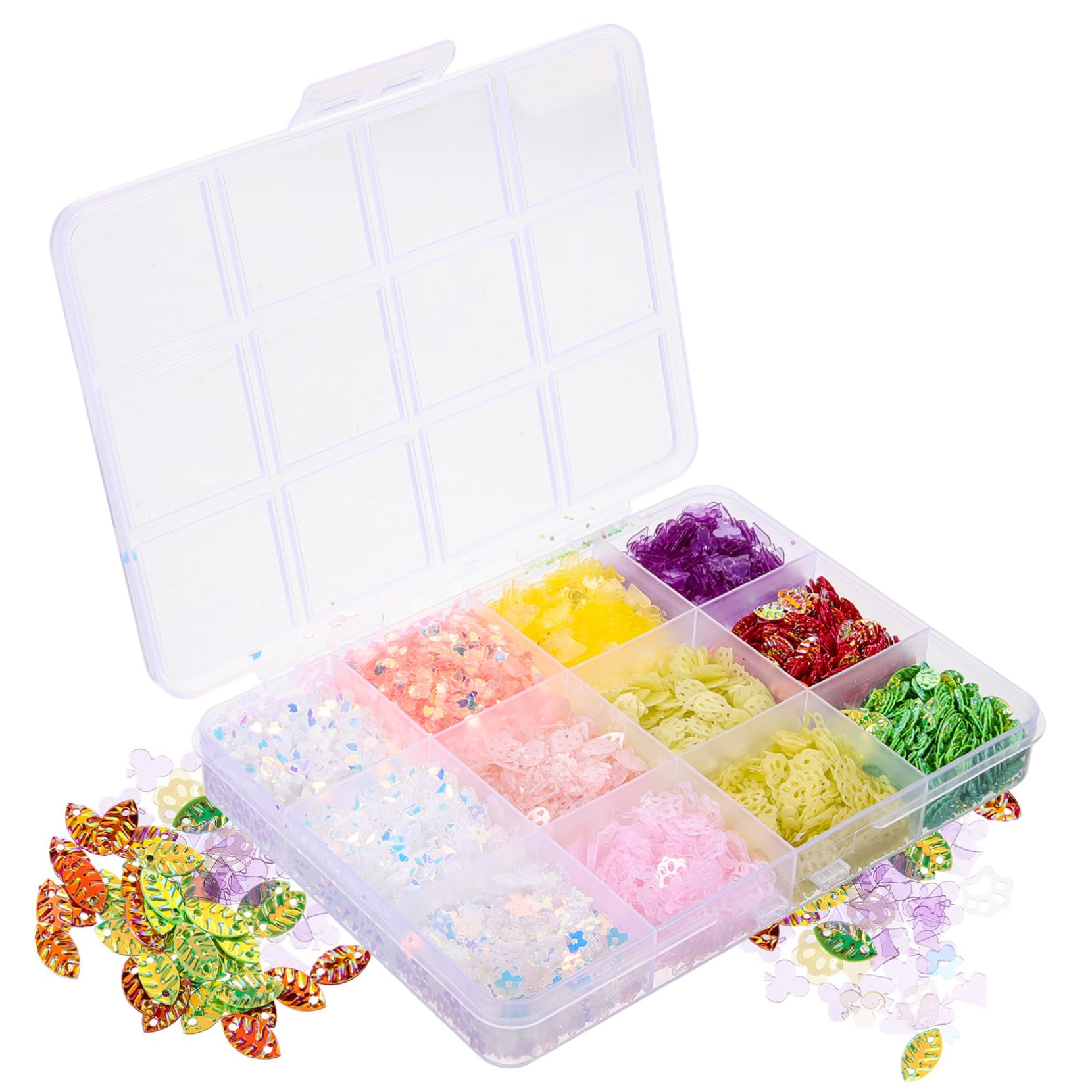 FOMIYES Body Nails Sequins Iridescent Glitter Set Makeup Supplies Manicure Decor