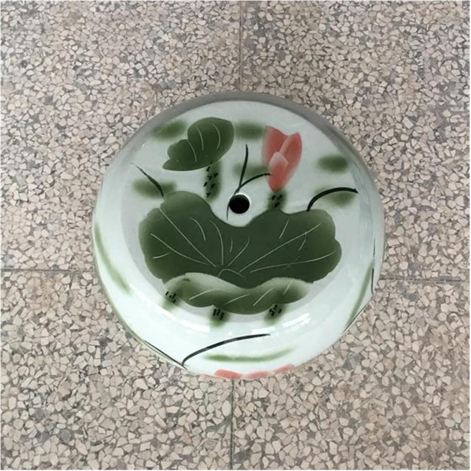 Decorative Garden Stools, Hand-painted Green Glaze Porcelain Ceramic Stool for Shoe Stool