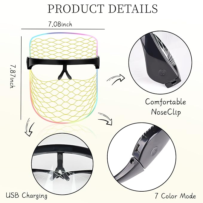 Not only is this device lightweight and comfortable, thanks to the use of lighter and thinner materials, but it is also rechargeable and wireless. This means that you can enjoy your skin care routine in various places such as your bedroom, office, outdoors, or even while traveling.