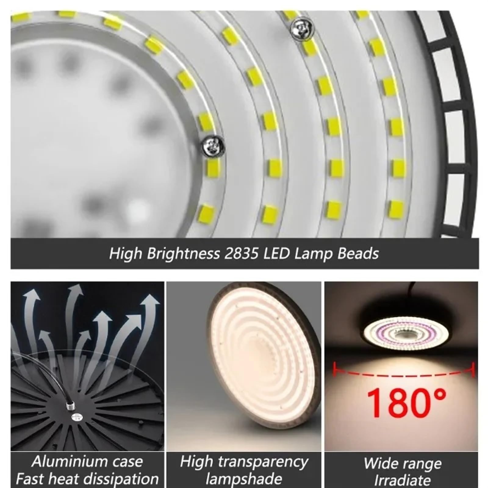 Lampa roślinna, 100W 150W 200W Pełne Spektrum Światła Do Uprawy Roślin Lampa LED Słoneczna Wysoki PPFD Oświetlenia Namiotu Szklarniowego W Pomieszczeniach(100W,Pink)