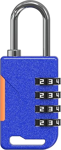 Miniatura 8 de Candado de esquí, cerradura de combinación pequeña con cable retráctil (36 pulgadas), candados combinados para cable para uso en exteriores,