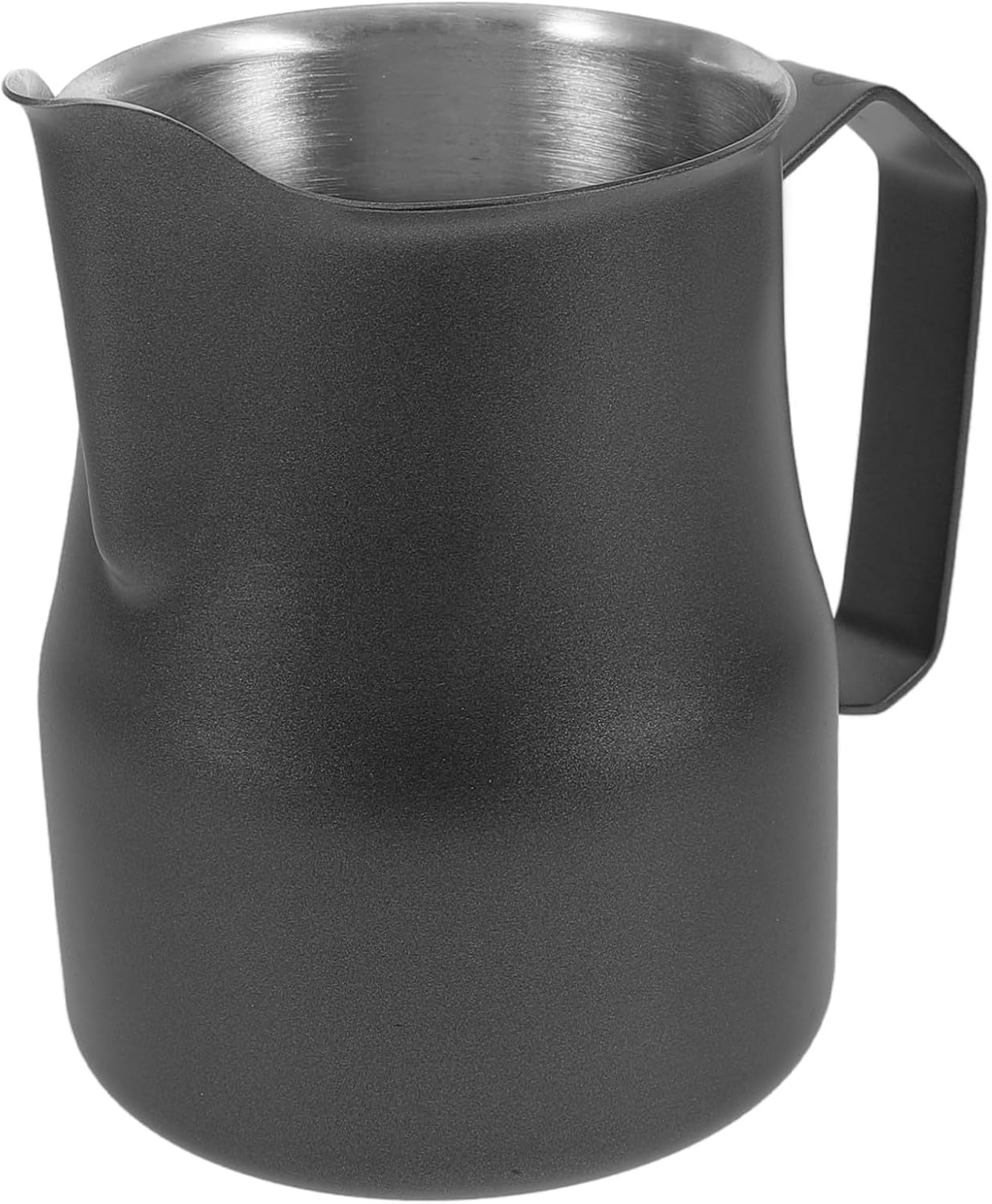 NUOBESTY Stainless Steel Frothing Pitcher Textured Milk Steamer Cup for Espresso Latte Cappuccino Coffee Art Tool Modern Metal Milk Frother