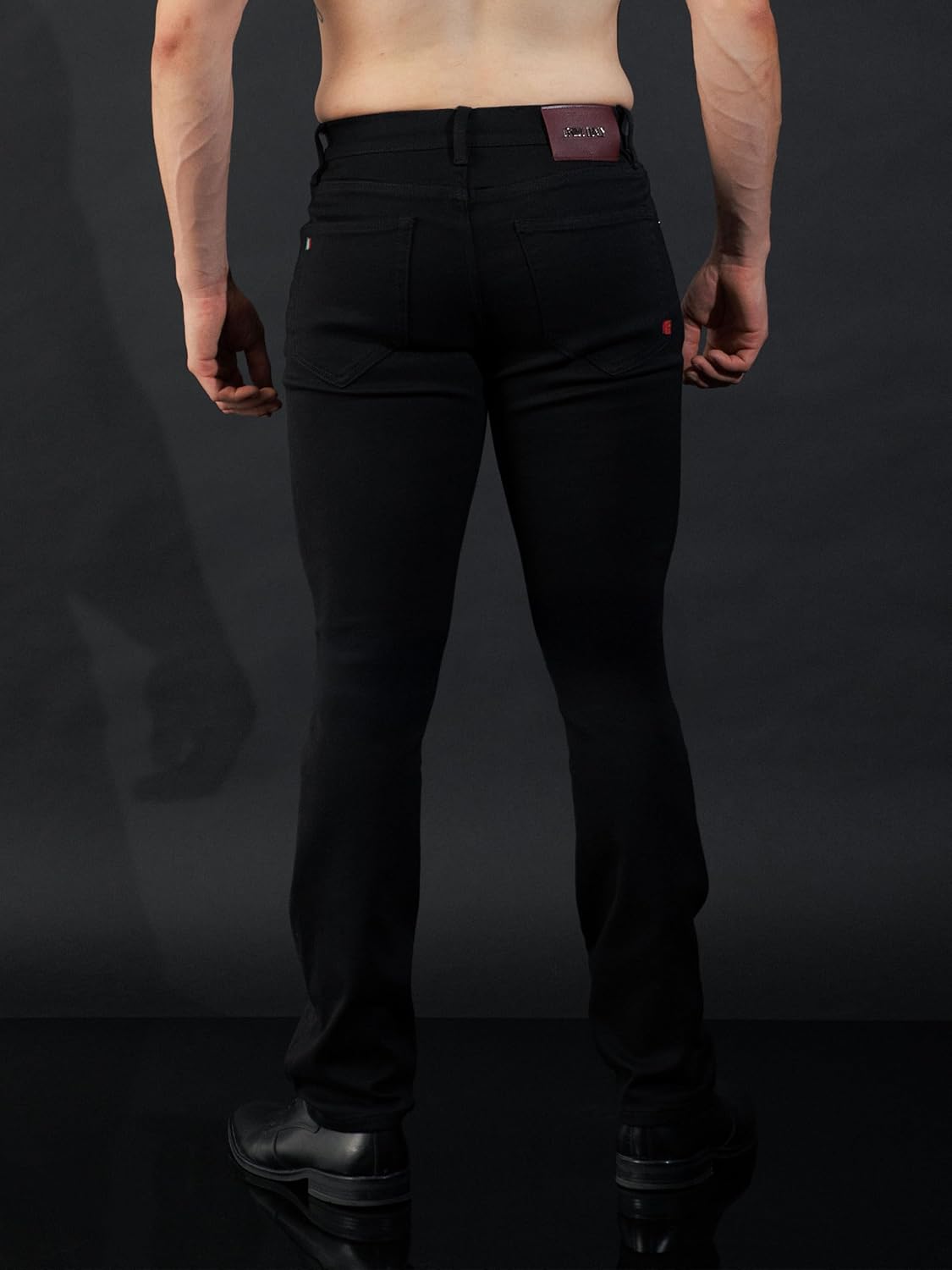 PAVI ITALY Jeans Regular fit Black Men's Modern and Comfortable Design, Cotton and lessel, Casual and Formal Style.