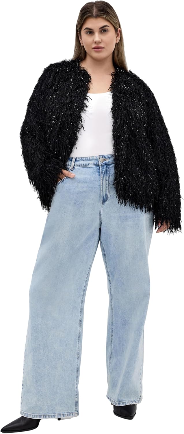 City Chic Women's Plus Size Jacket - Sparkle Queen