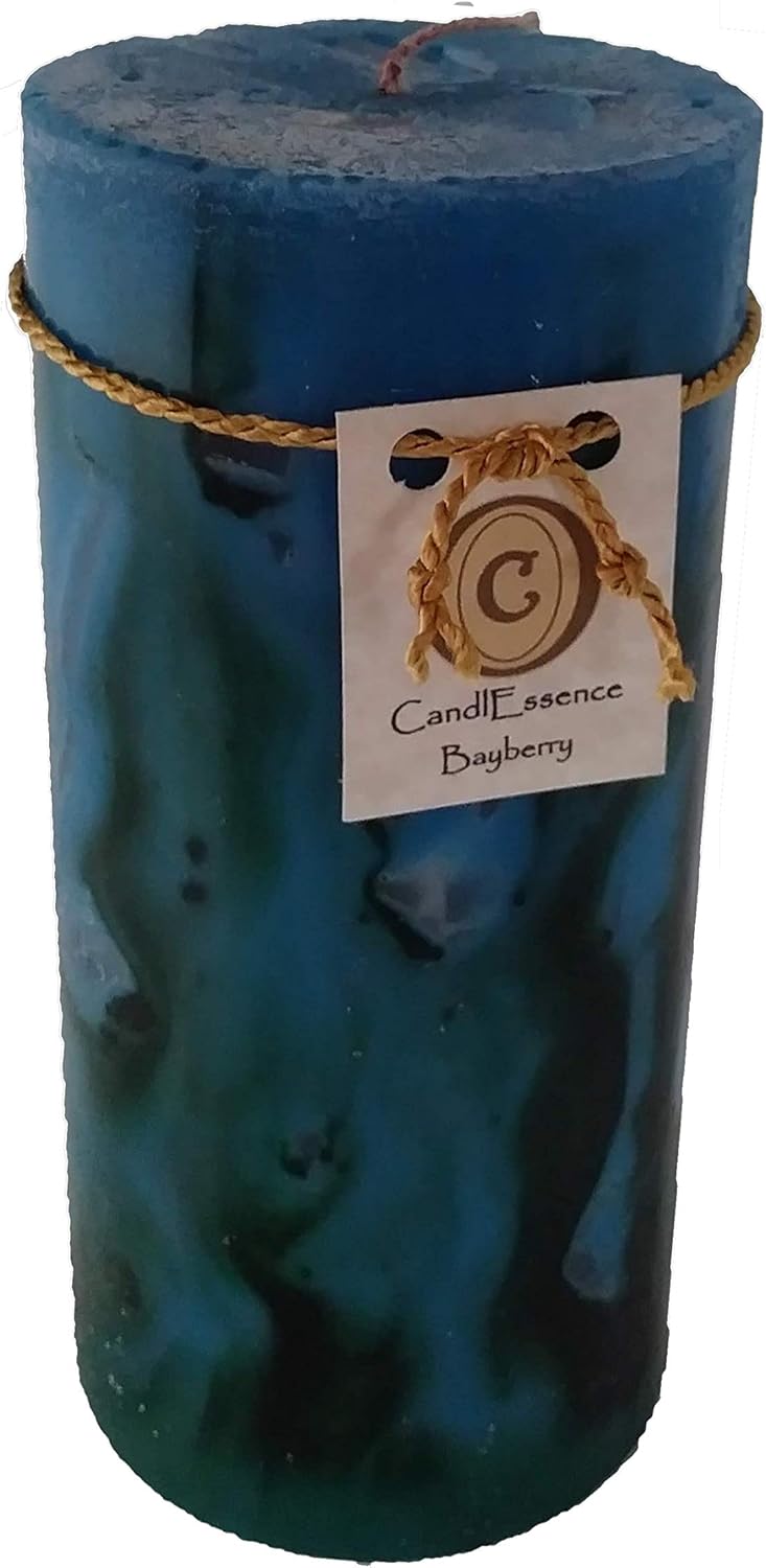 Scented Pillar Candle Long Burning Handmade Bayberry (Medium) Home & Kitchen