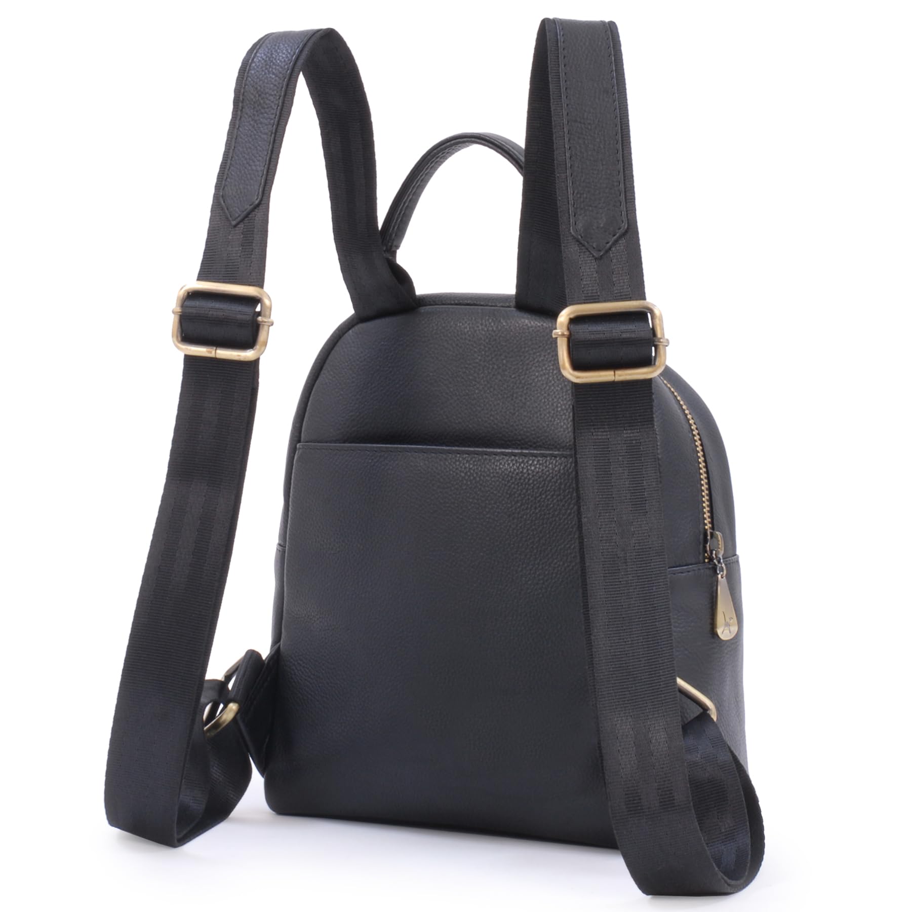Catwalk Collection Handbags - Bolso Mochila de Mujer - Piel Auténtica - Multibolsillos - Pequeña/Mediana - Correas Ajustables - Zoey - Negro