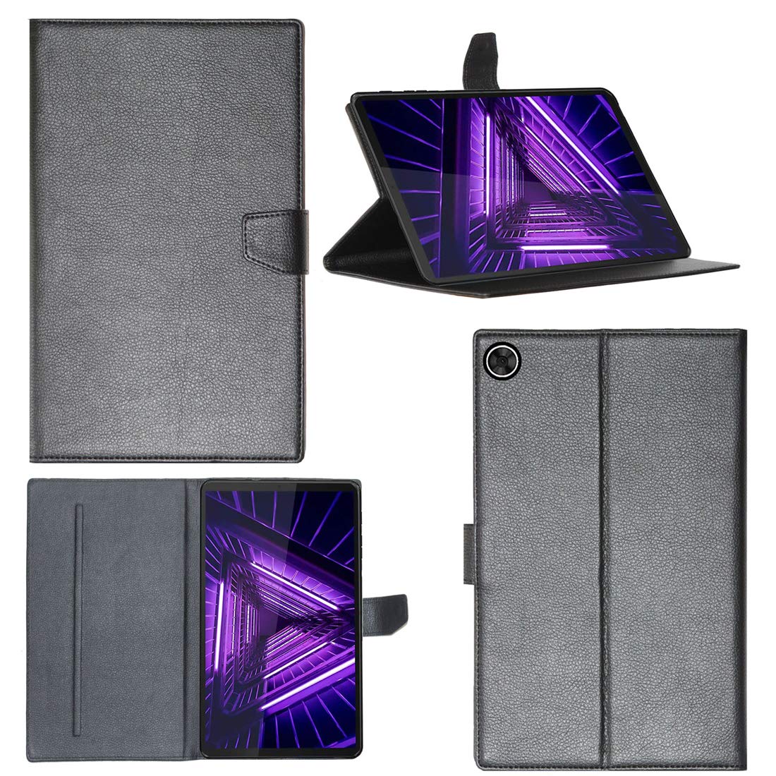 Zaoma PU Leather Flip Flap Case for Lenovo Tab M10 FHD Plus (2nd Gen) 10.3 inch Tablet Model No. : TB-X606F / TB-X606X. - Black (B08JJ3QW23) Amazon Price History, Amazon Price Tracker