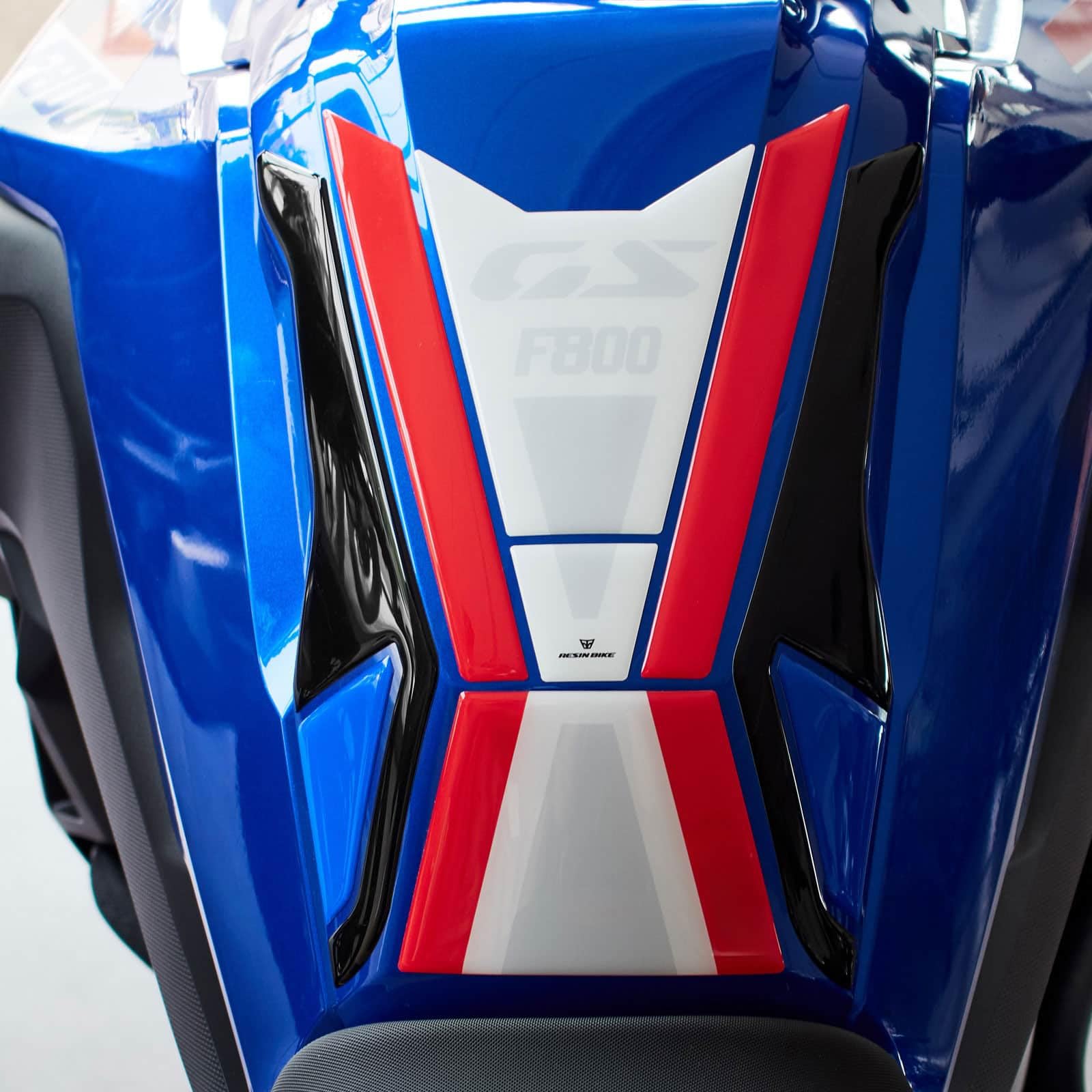 Resin Bike Adhesivos de Moto Compatibles con BMW F 800 GS 2024-2025 Sport. Protection de Tanque de Choques y Arañazos de Moto. Pegatinas 3D Resinadas Made in Italy