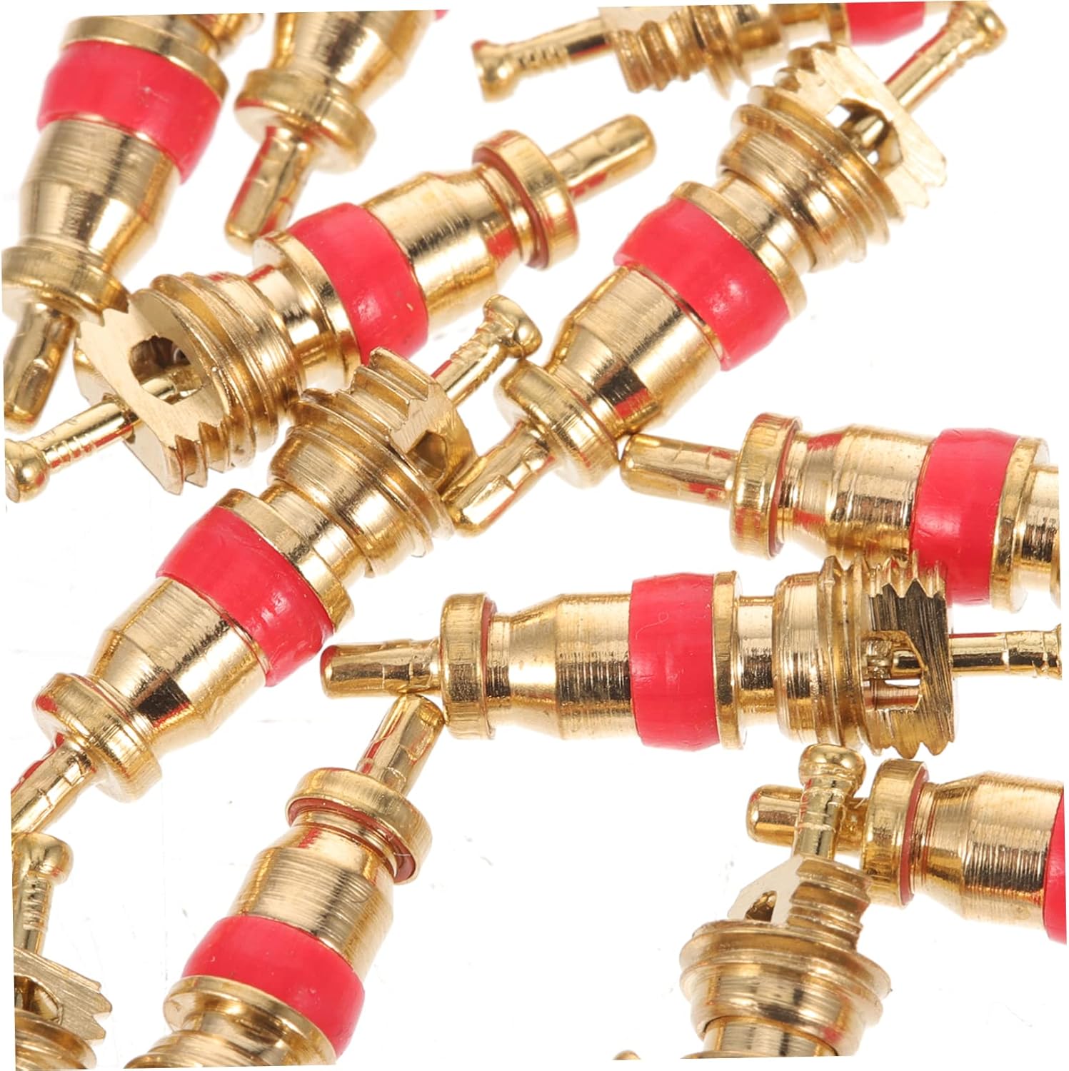 INOOMP 100 Pcs Valve Automotive Accessories Red Car Accessories Universal Car Accessories Compact Valves Stem