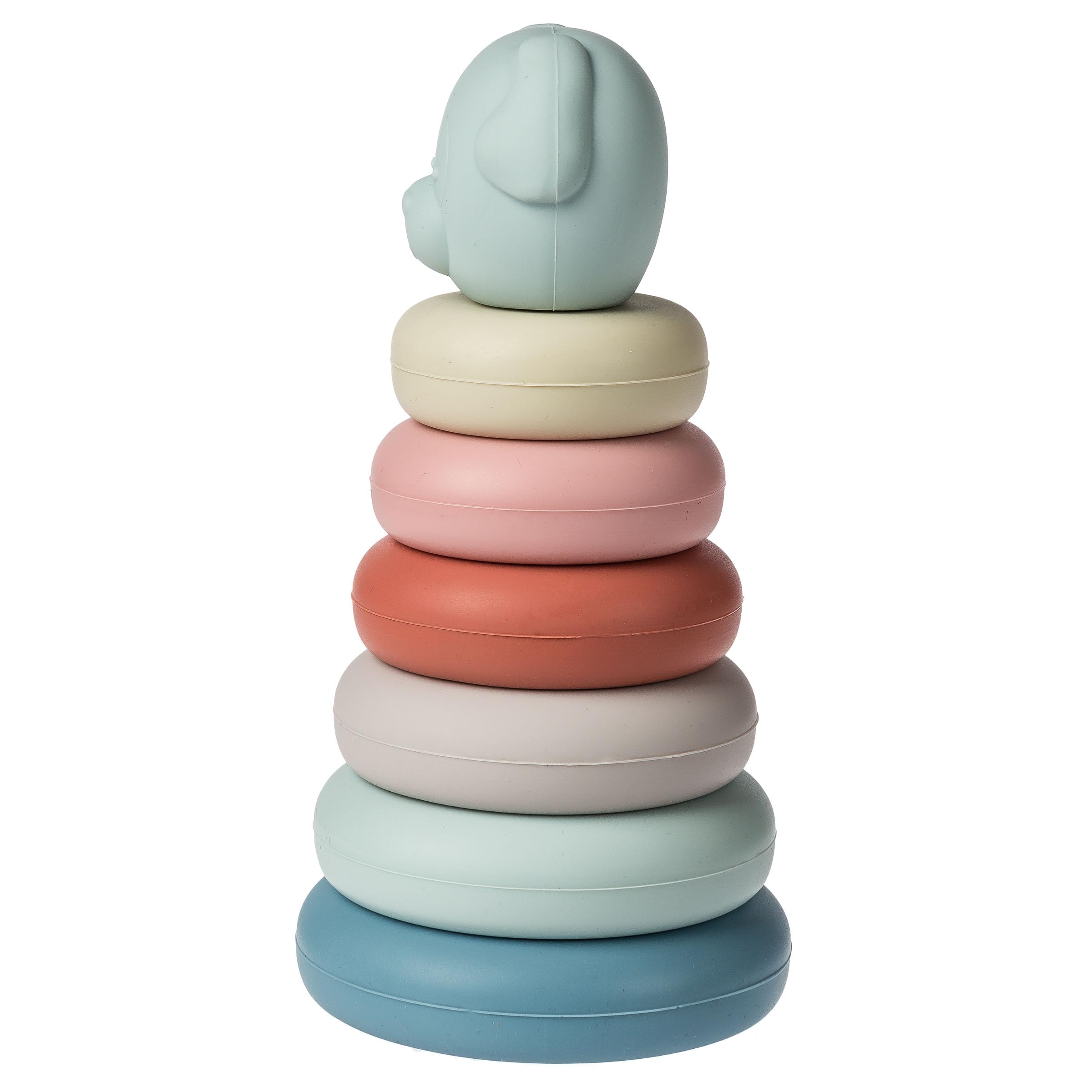 Mary Meyer Baby and Toddler Toys Simply Silicone Stacking Rings for 6+ Months Old Preschool Gifts, 15 cm, Puppy - Image 3