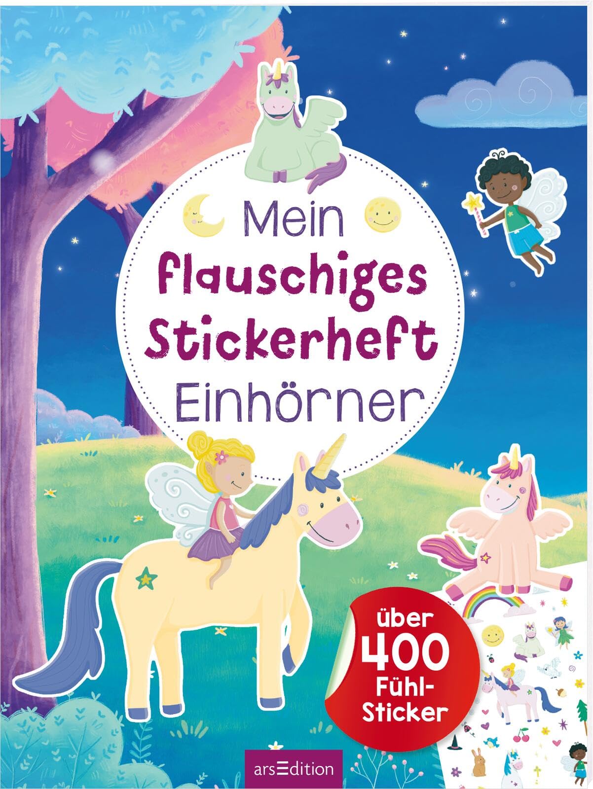 Mein flauschiges Stickerheft - Einhörner: Über 400 Fühl-Sticker