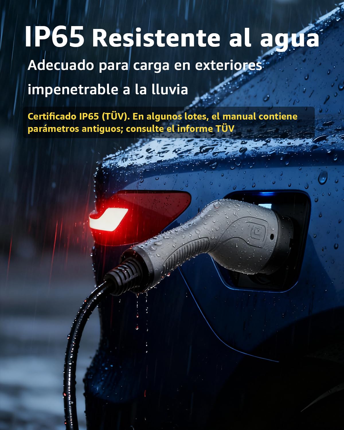 bokman EV Cable de Carga Tipo 2 22kW 3,5 Metros | Modo 3, 32A, Monofásico, Cable de Carga Rápida Híbrido Enchufable para Vehículo Eléctrico Tipo 2 a Tipo 2