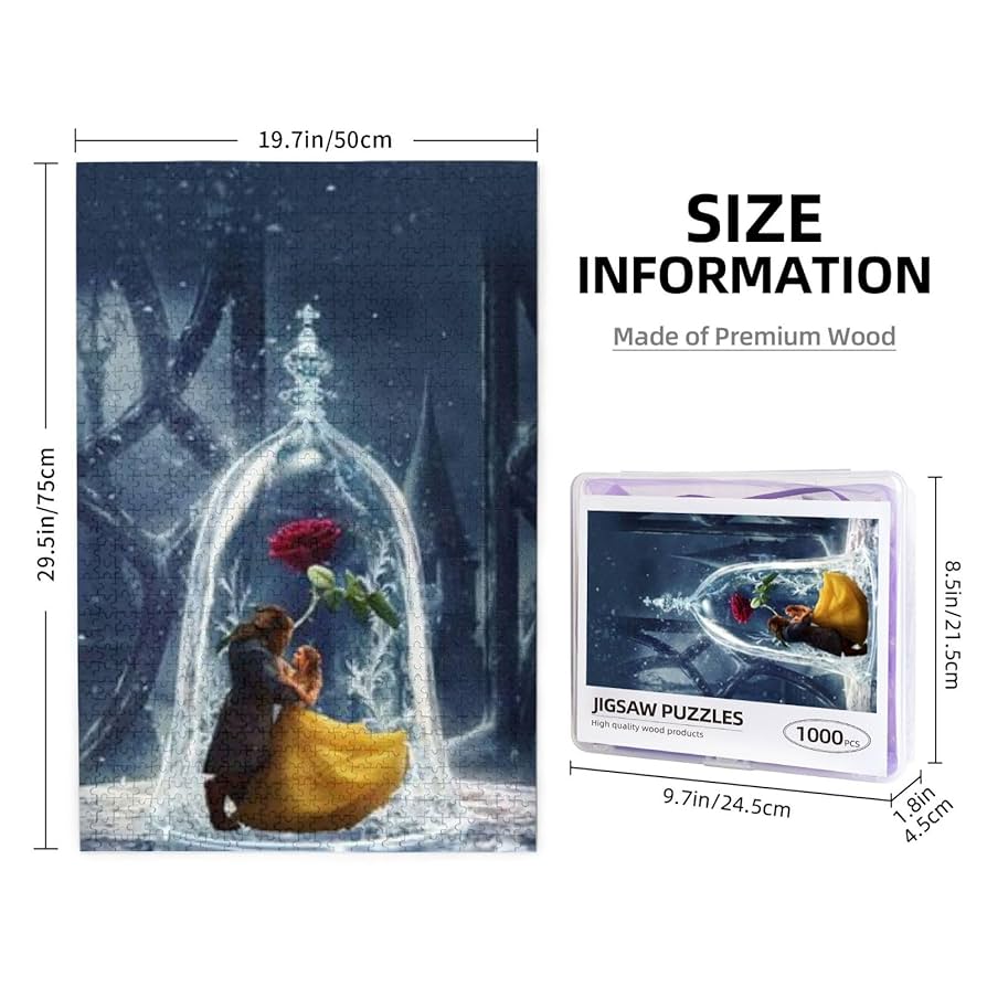 Amazon.co.jp: 美女と野獣 1000ピース ジグソーパズル 大人用