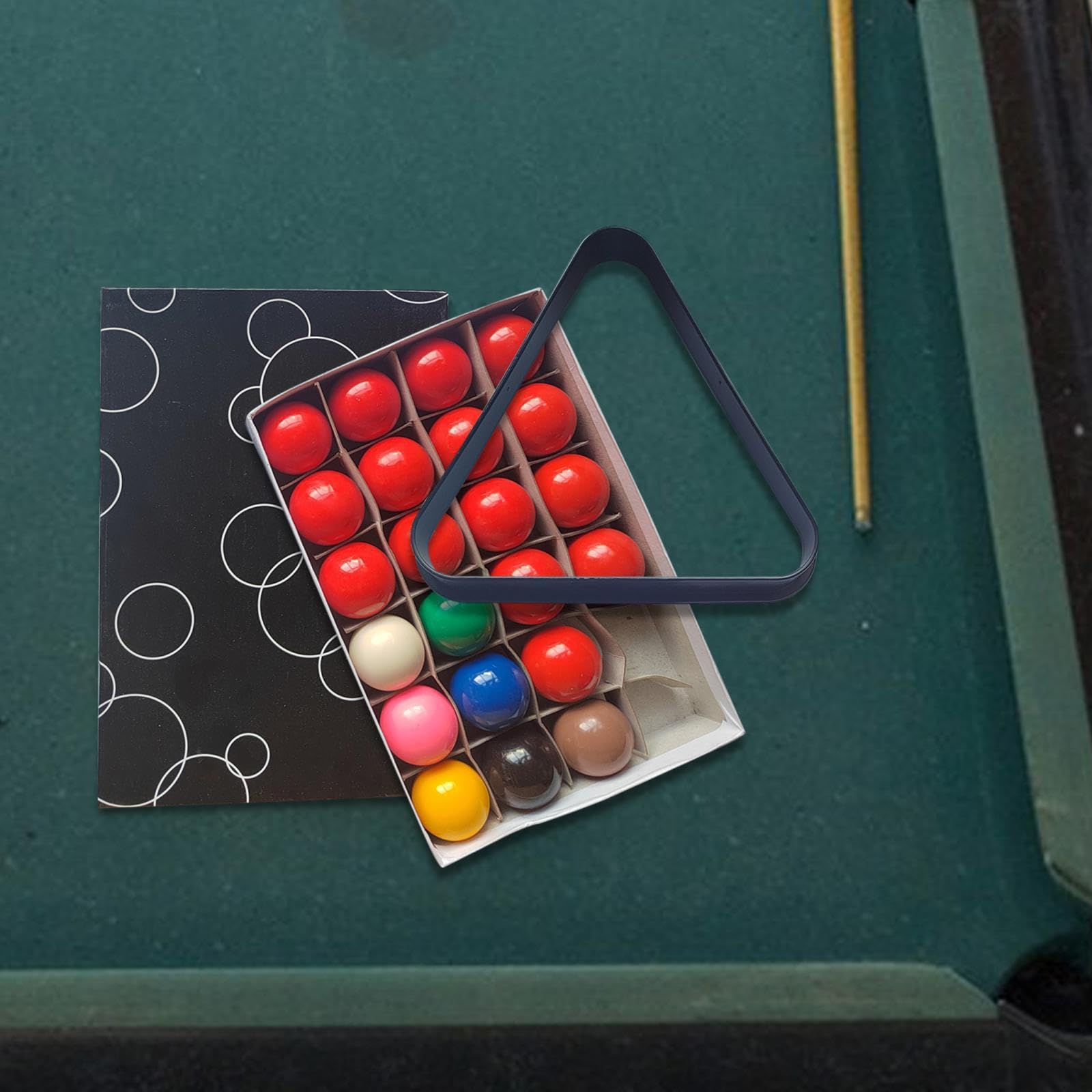 22 Stück Mini Billardkugeln Set mit Snooker Kugeln Pool Tisch Bälle Kinder Billiard Zubehör Aus Robustem Phenolharz Gefertigt für Heimspiele Kinderunt, 38 mm mit Stativ