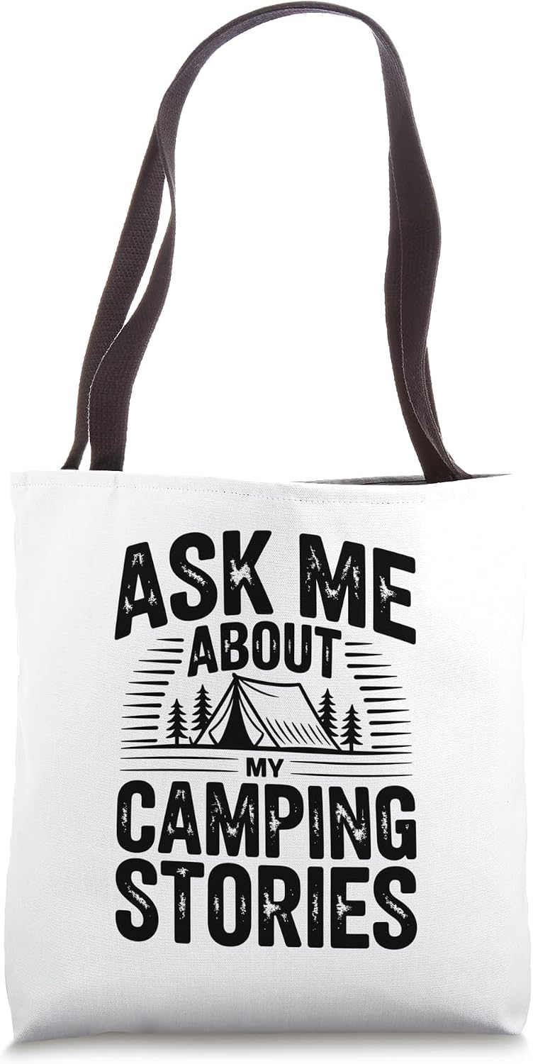 Funny Camping Tote Bag