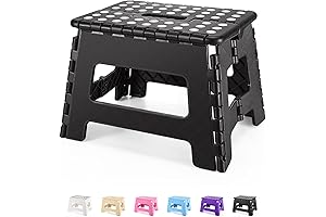 Folding Step Stool 9" - Premium Quality Compact Foot Stools for Adults and Kids
