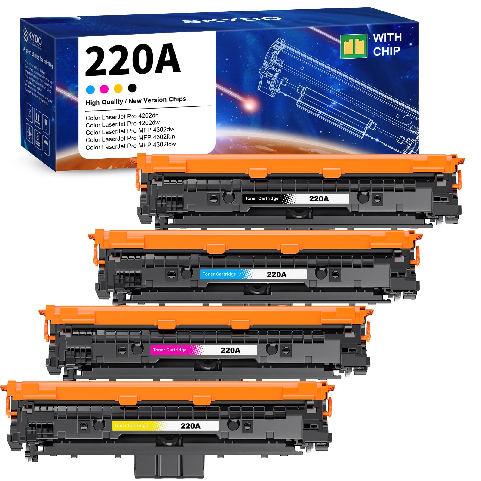 Toner avec puce pour HP 220A de qualité supérieure pour des documents administratifs impeccables - 8