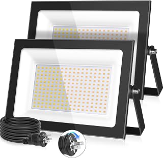 MEIKEE【100W 超薄型 電球色 2個セット】LED投光器
