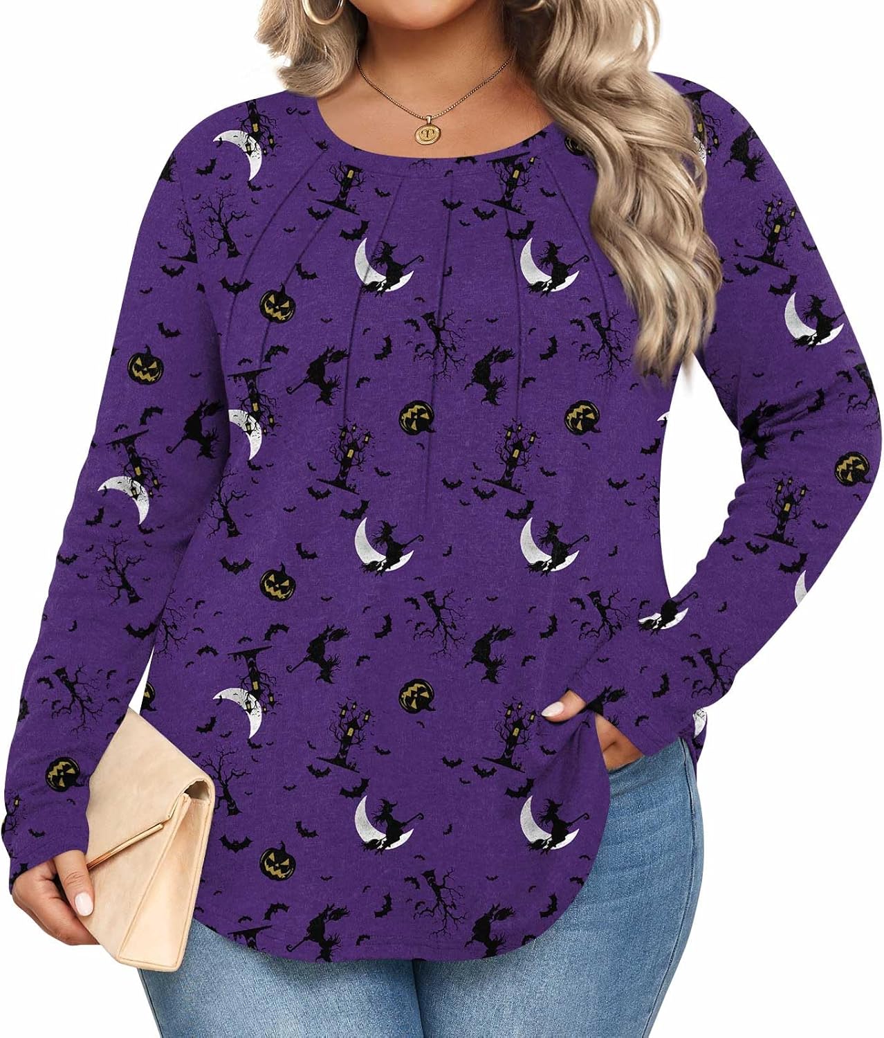 Anymiss Winter Plus Size Tops for Women 2026 Spring Sweaters Long sleeve Tshirts L-5XL