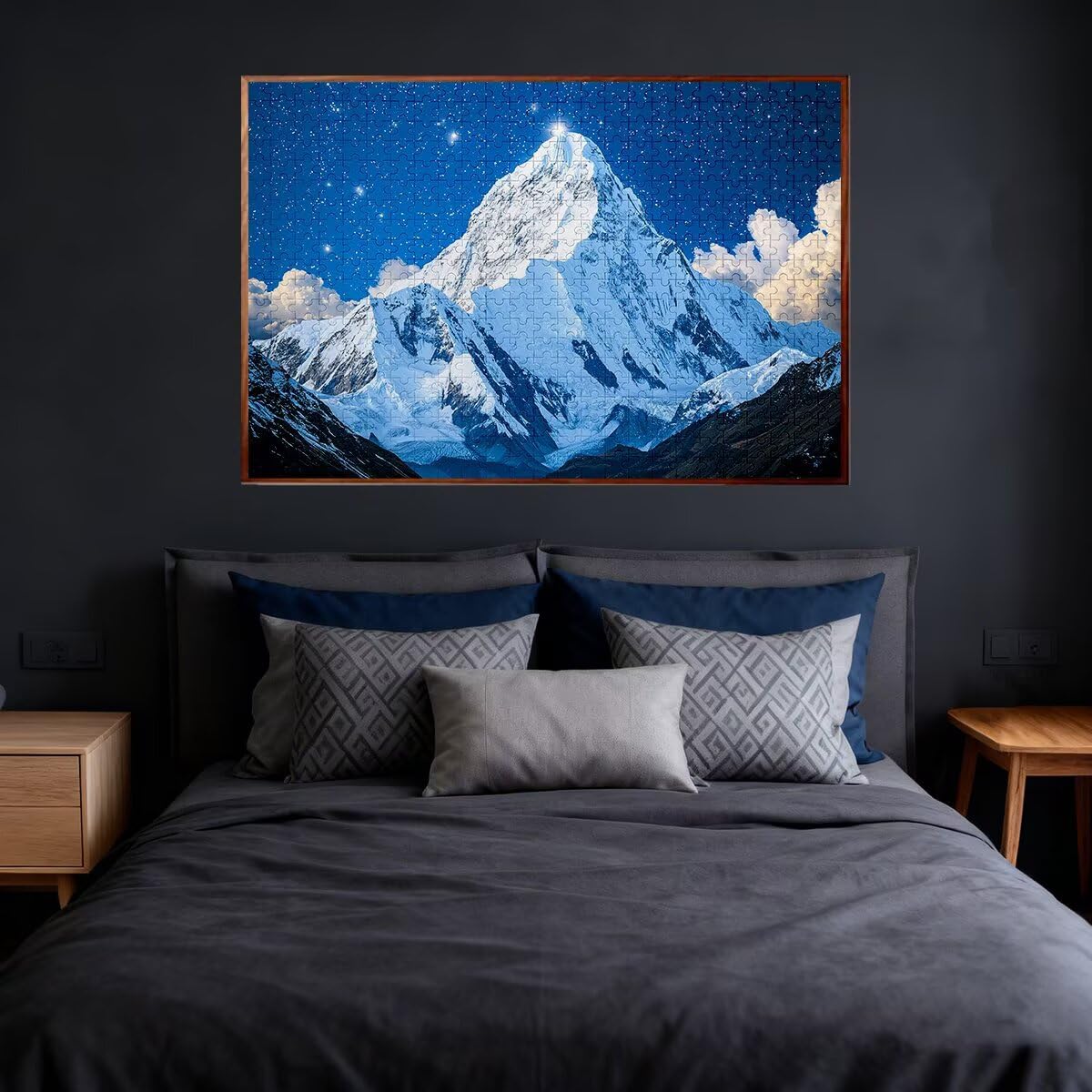 1000 sztuk puzzli dla dorosłych, gwiaździsta noc dla dorosłych 1000, niemożliwe puzzle, klasyczne, wymagające gry edukacyjne, drewniane puzzle dla rodzin, motyw dekoracyjny: góra, 2266