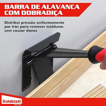 Goldblatt Trim Puller, 4-Inch Tile Removal Tool Baseboard Removal Tool | Trim Removal Tool for Commercial Work & Home Improvement, Baseboard, Molding, Siding and Floor Removal, Remodeling