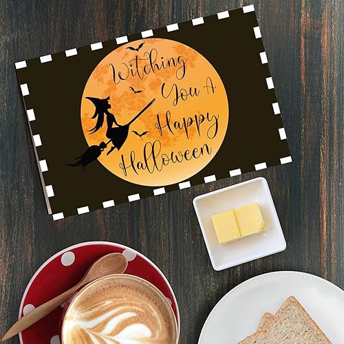 Miniatura 6 de Qiliji Divertida tarjeta de Halloween para él, tarjeta de Halloween de bruja, tarjeta de Halloween de mago, tarjeta de juego de palabras de