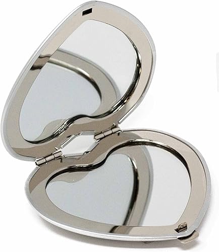 Miniatura 10 de Juego de 3 espejos compactos cuadrados contemporáneos con acabado reflectante (morado)