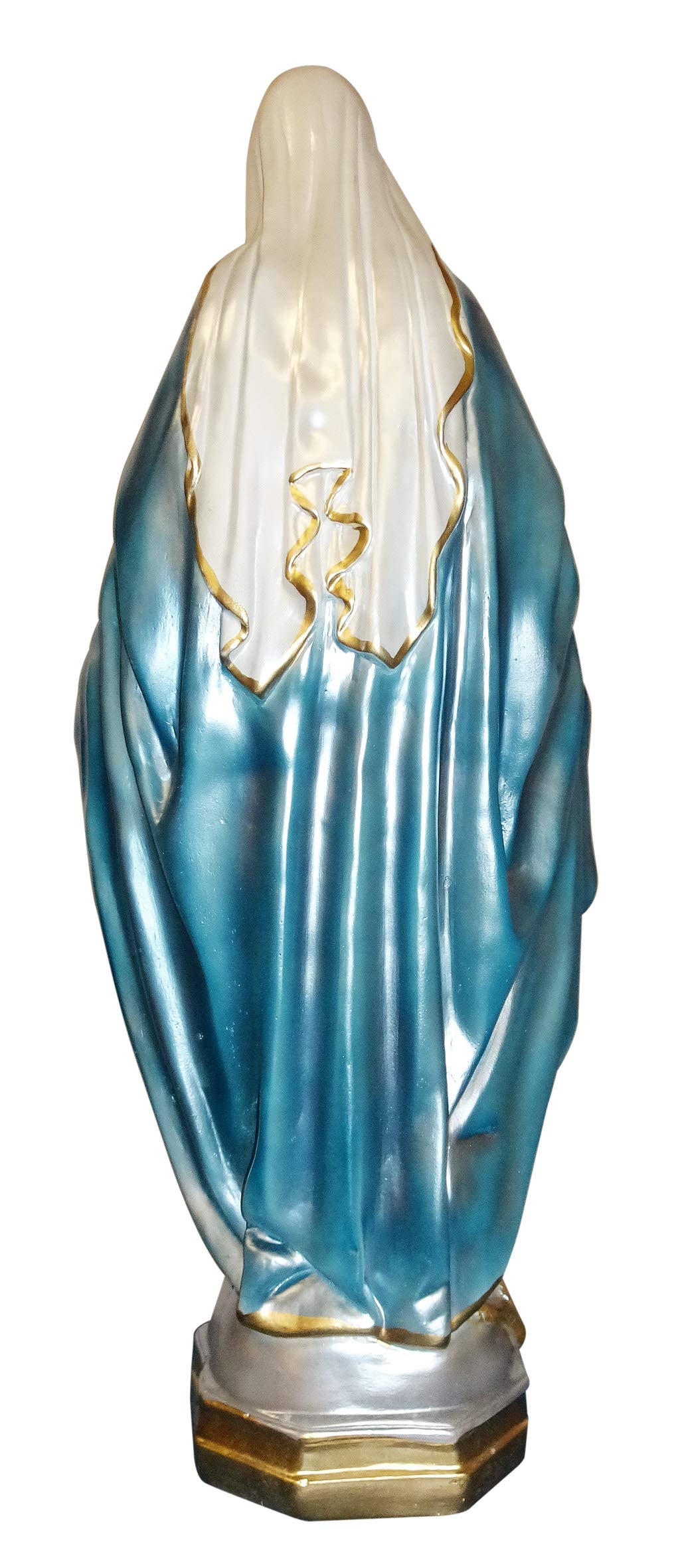 Statua Madonna Di Loreto 30 Cm - Gesso Madreperlato Dipinta A Mano, Ferrari & Arrighetti - Foto 2