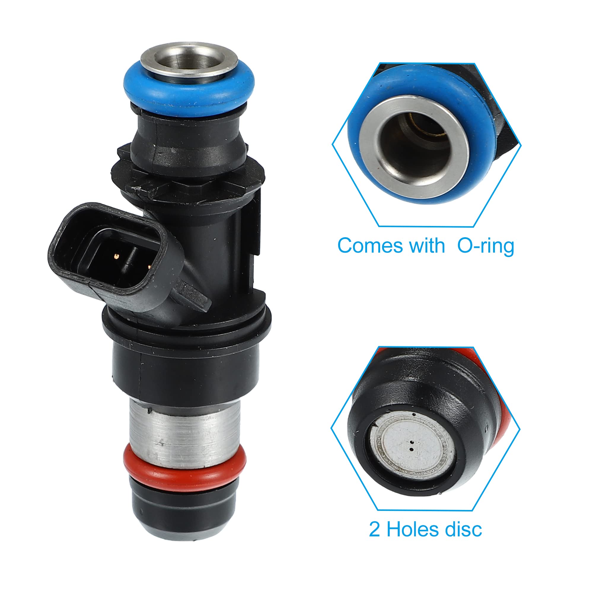 X AUTOHAUX 8pcs 25317628 17113698 Injecteur pour Chevy Silverado 1500 2500 3500 Essence Buse Carburant Remplacement
