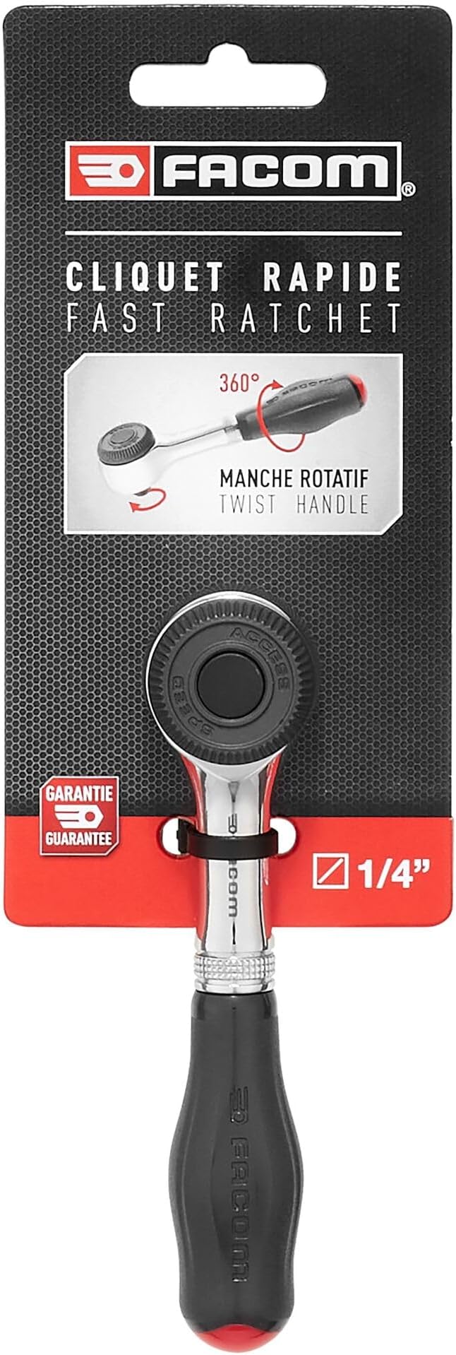 FACOM 1/4" Ratchet Handle Twist Handle R.360