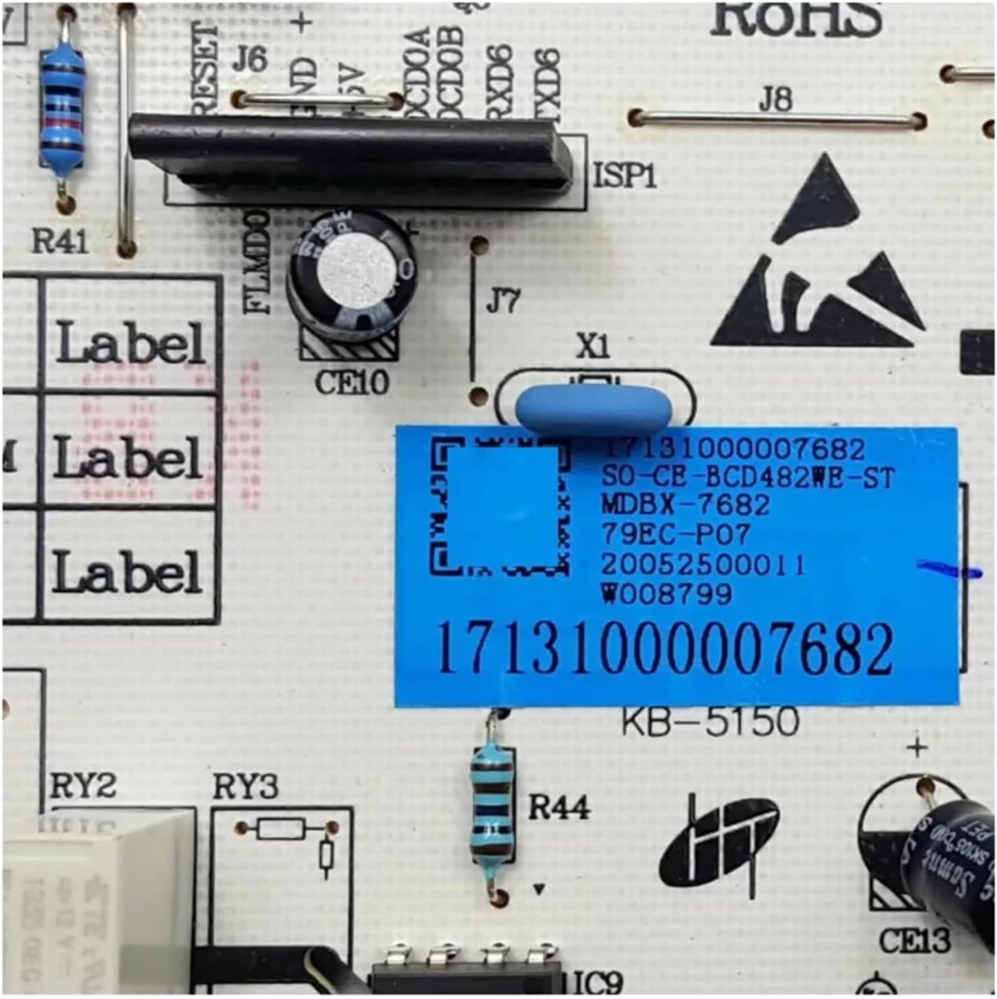 Refrigerator Control Board，Compatible for Midea， BCD-482WTM/WGPM Fridge Motehrboard 17131000007682 Freezer Parts，Refrigerator Accessories