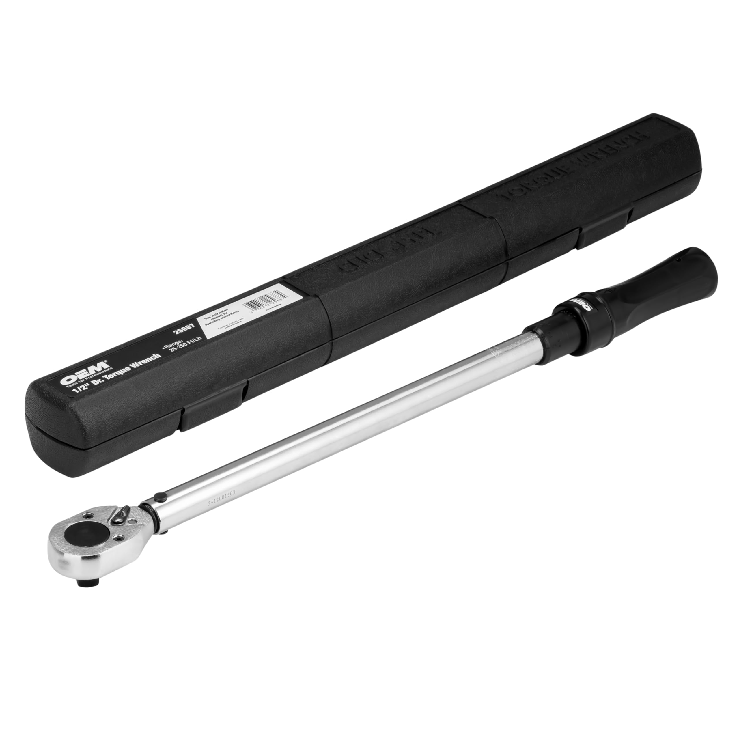OEMTOOLS 25687 Click Style Torque Wrench | 25-250 Ft/Lbs. of