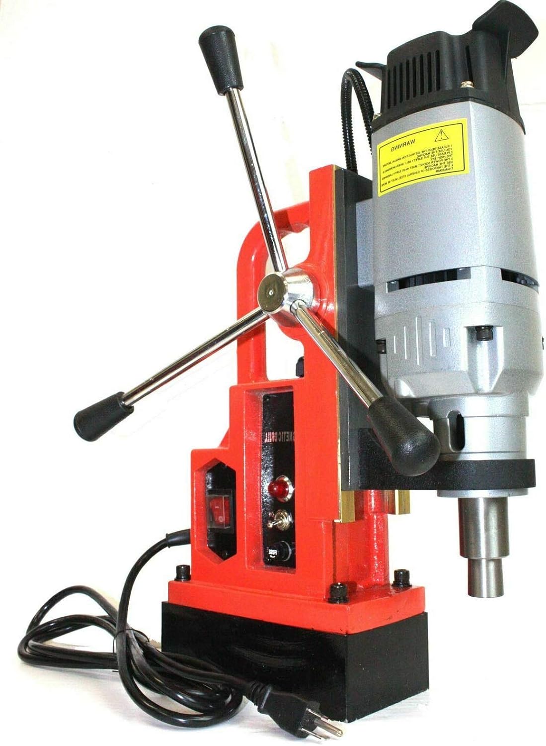 1350W Magnetic Core Drill Press Machine 1" Boring 3372 LBS Magnet Force MT2 MT3,Jikkolumlukka
