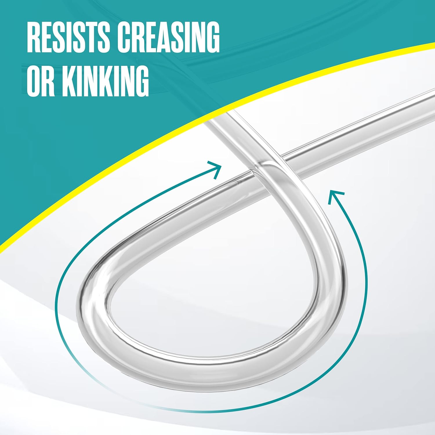 Houseables Clear Tubing, Tubing, Clear Hose, 1/2” ID x 5/8” OD, 50FT, Plastic Tube, Vinyl, Flexible, PVC, Food Grade, Industrial Flex Pipe For Water, Brewing Hose, Beverage Pump, Homebrew, Wine Siphon