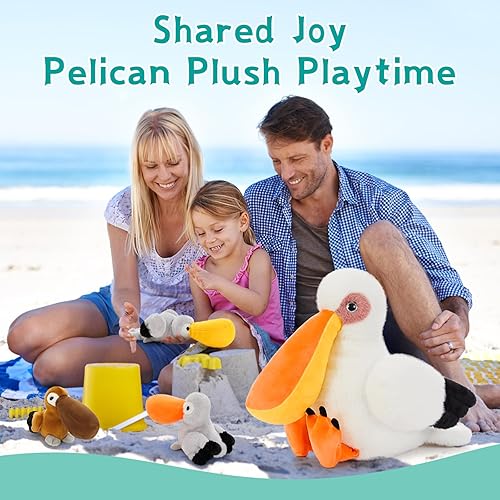 Vista 50 de MorisMos Juego de 7 animales de peluche de dragón verde, juguete de peluche de 21 pulgadas con 4 dragones bebé y 2 huevos en el interior, juguete