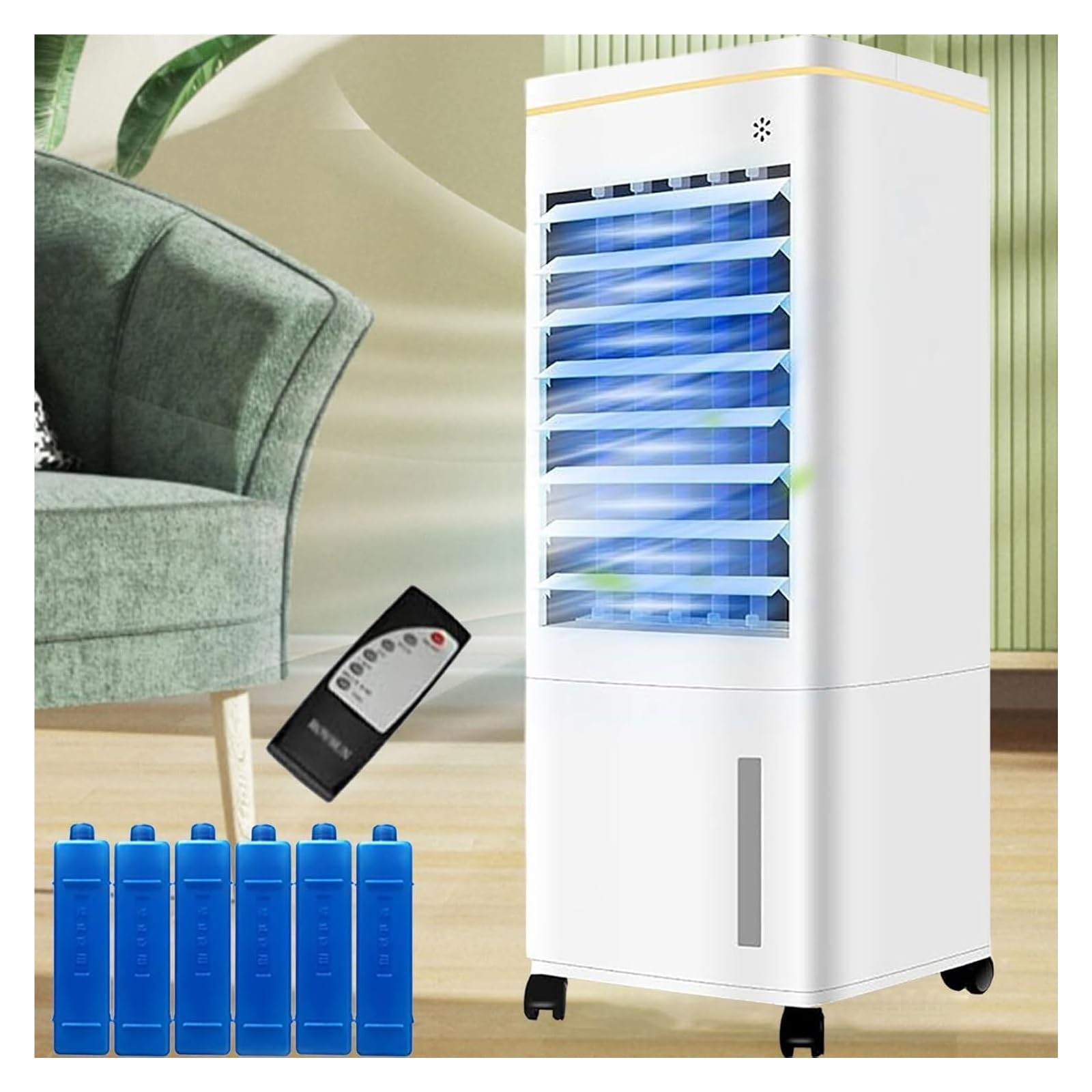 Portable evaporative cooler， Evaporative Air Cooler Portable 3-in-1 with Remote Control, 3 Modes